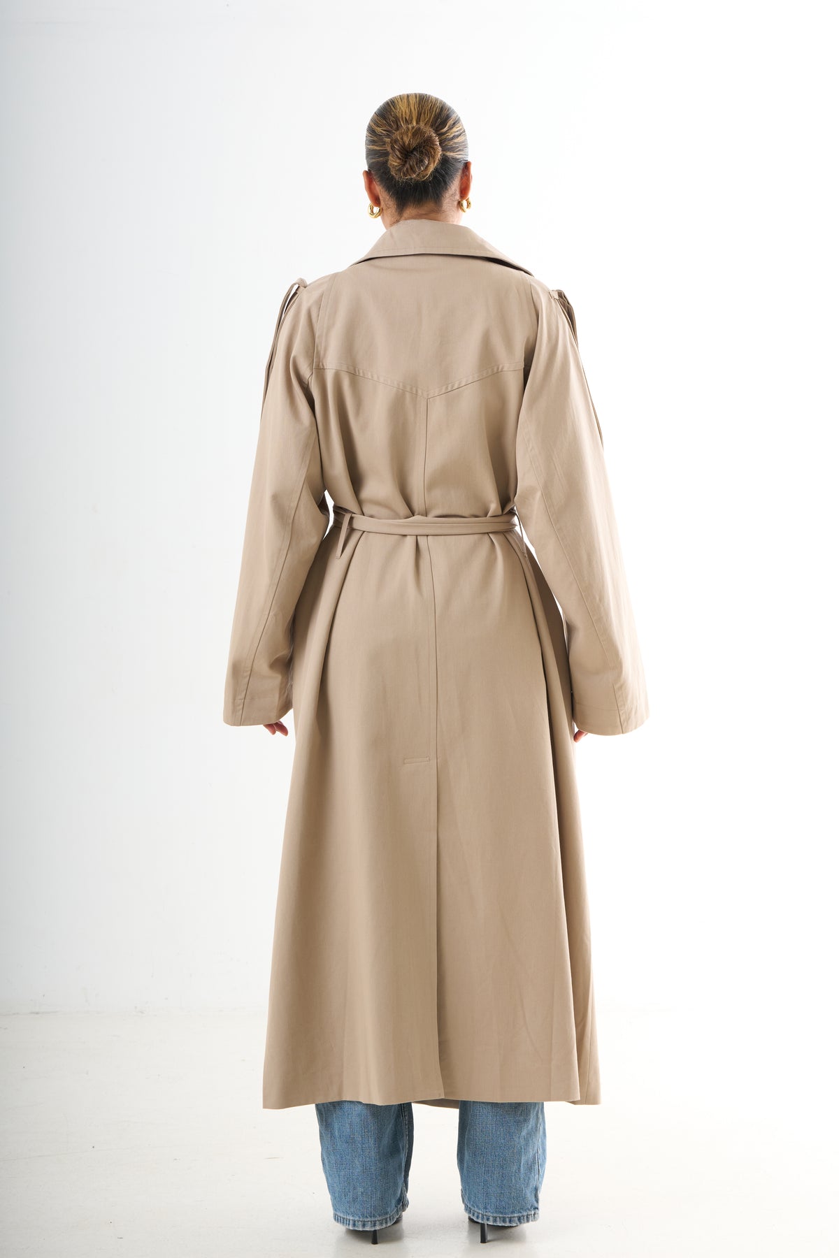 Oversized Trenchcoat - Beige-13