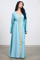 Pearl Kaftan Dress - Blue