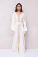 Pearl Kaftan Dress - White