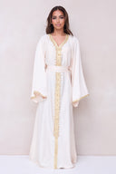 Pearl Kaftan Dress - White
