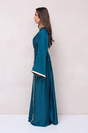 Pearl Kaftan Dress - Emerald Teal