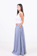 Picnic Check Skirt - Dark Blue
