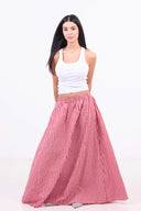 Picnic Check Skirt - Red