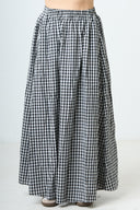 Plaid Maxi Skirt - Black