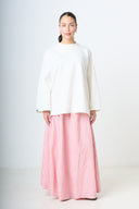 Plaid Maxi Skirt - Pink