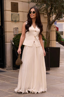 Plisse Skirt - White