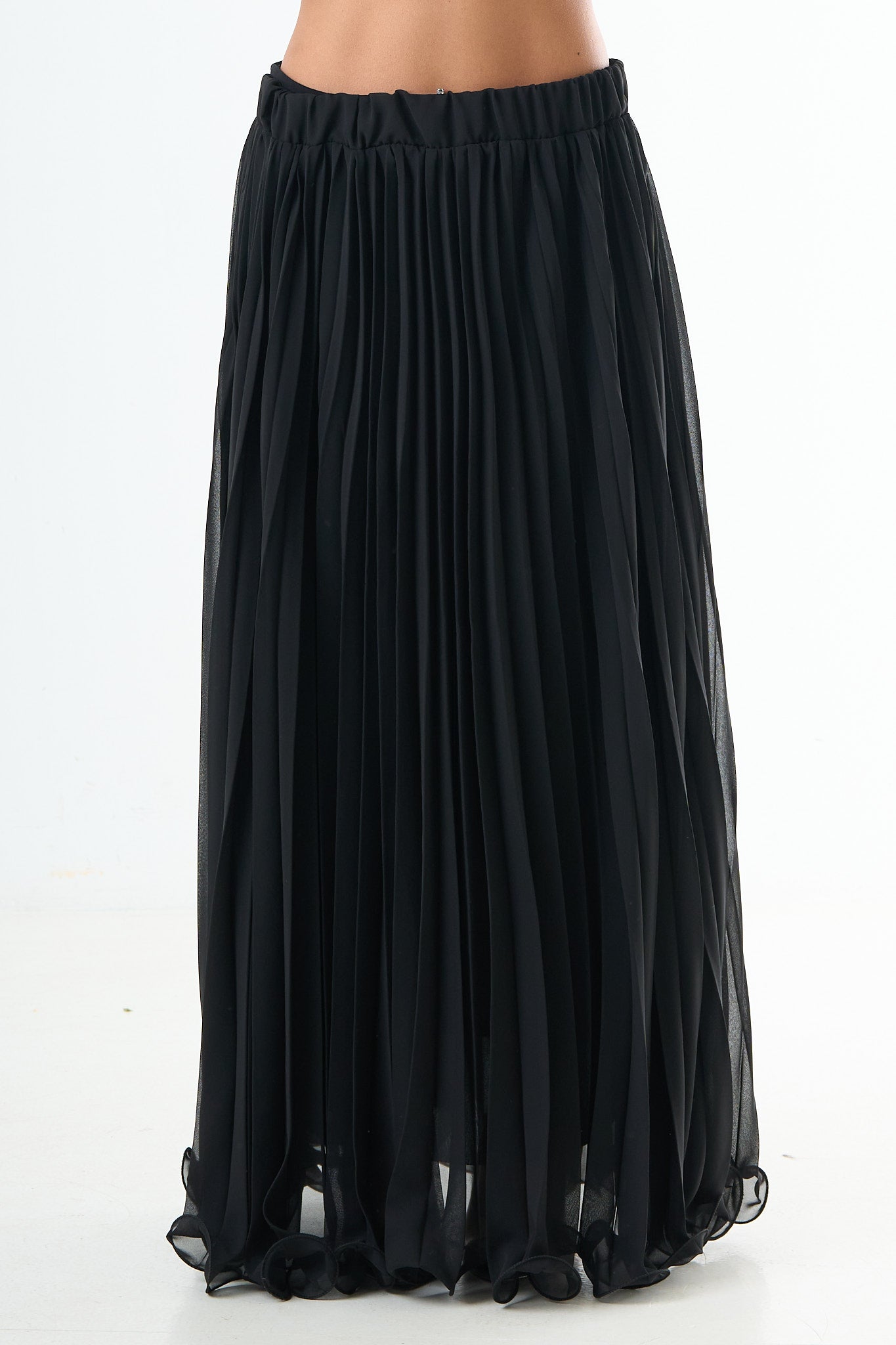 Plisse Skirt - Black-2