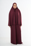 Premium Jersey Khimaar - Bordeaux
