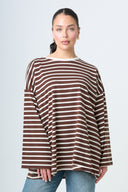 Premium Longsleeve Striped - Brown