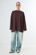 Premium Oversized T-shirt - Brown