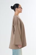 Premium Oversized T-shirt - Taupe