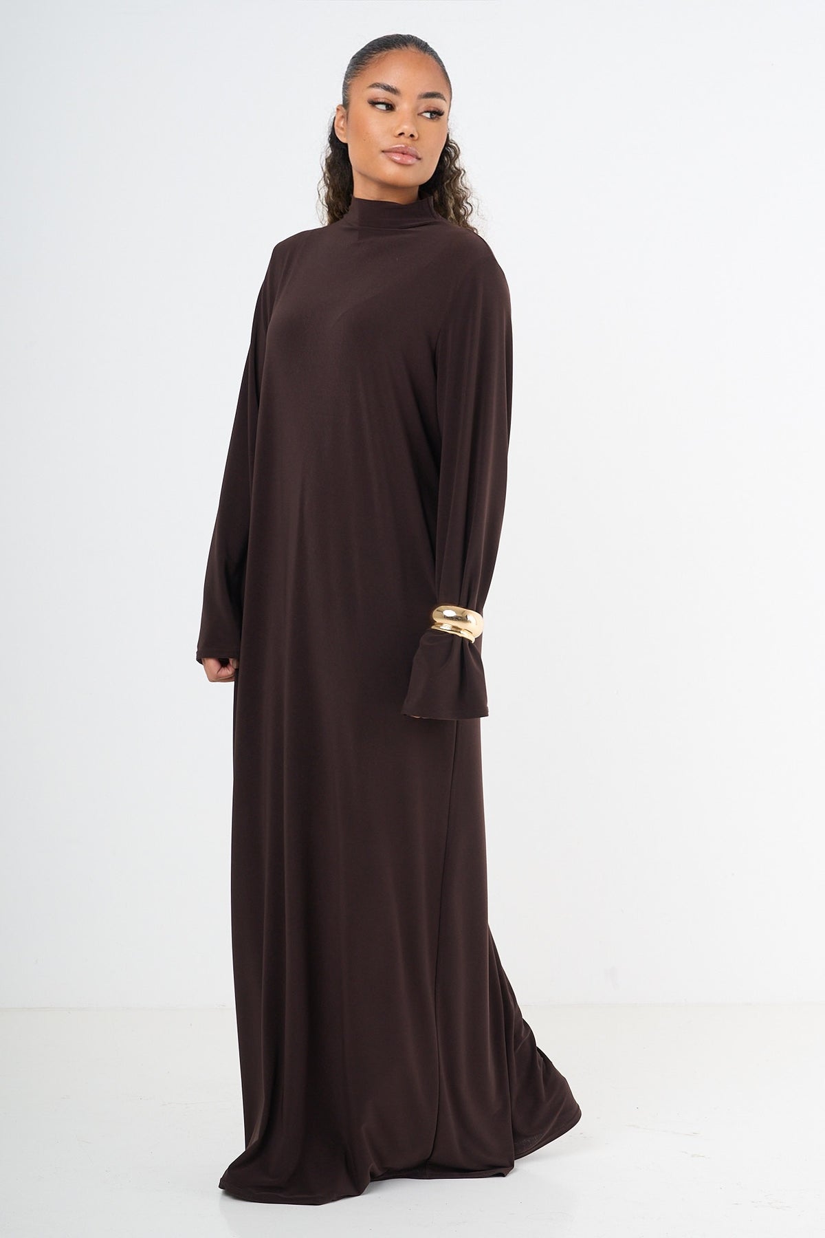 Mink Basic Jersey Abaya