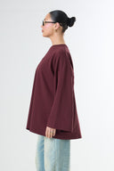 Premium Oversized T-shirt - Dark Cherry