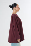 Premium Oversized T-shirt - Dark Cherry