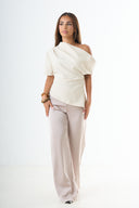 Silky pants - Taupe