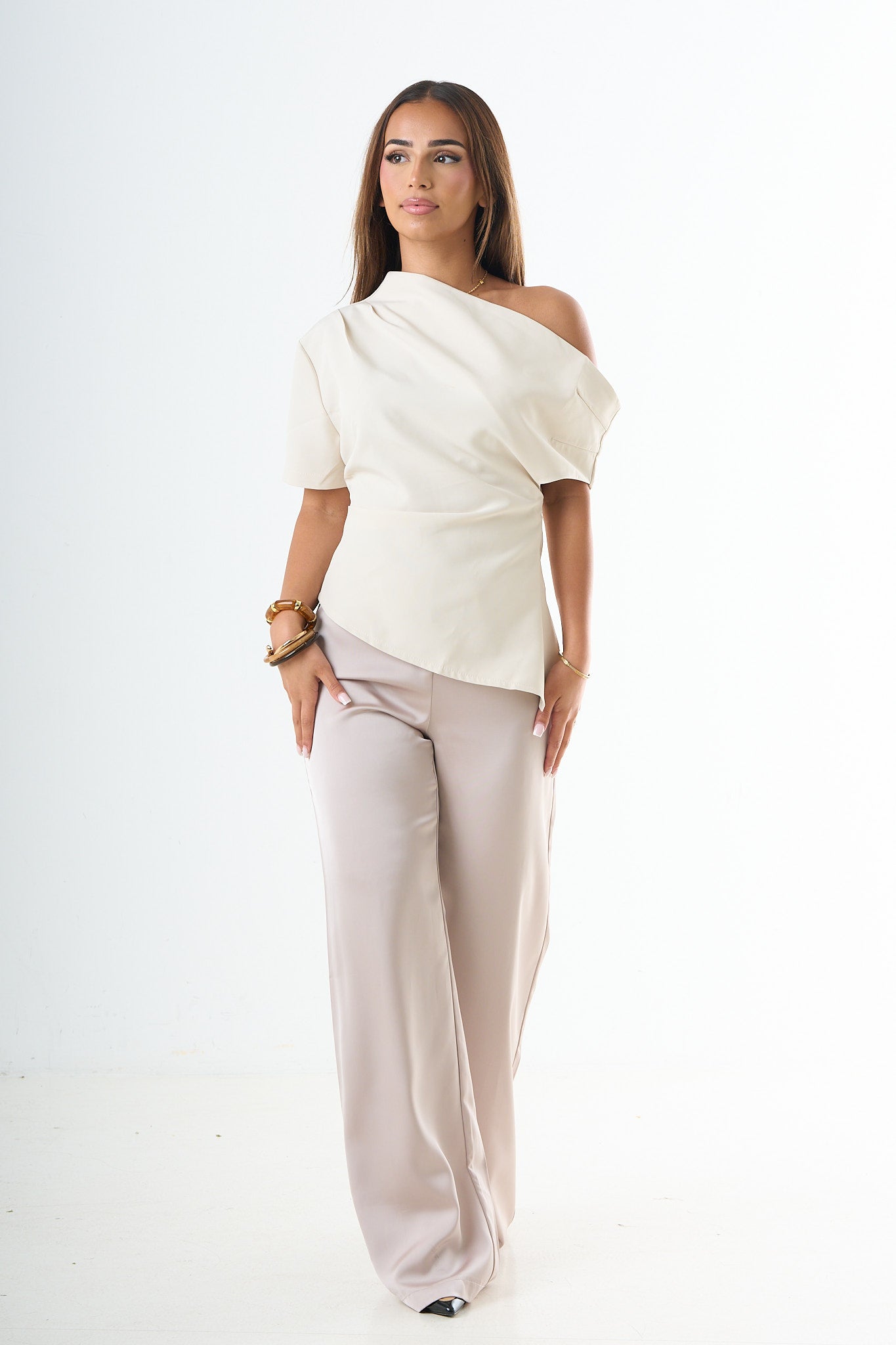 Seidenhose - Taupe-2