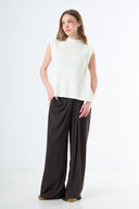 Sleeveless Knit Top - Cream