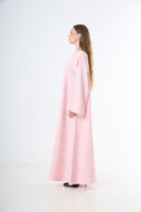 Soft Blush Kaftan Abaya - Pink