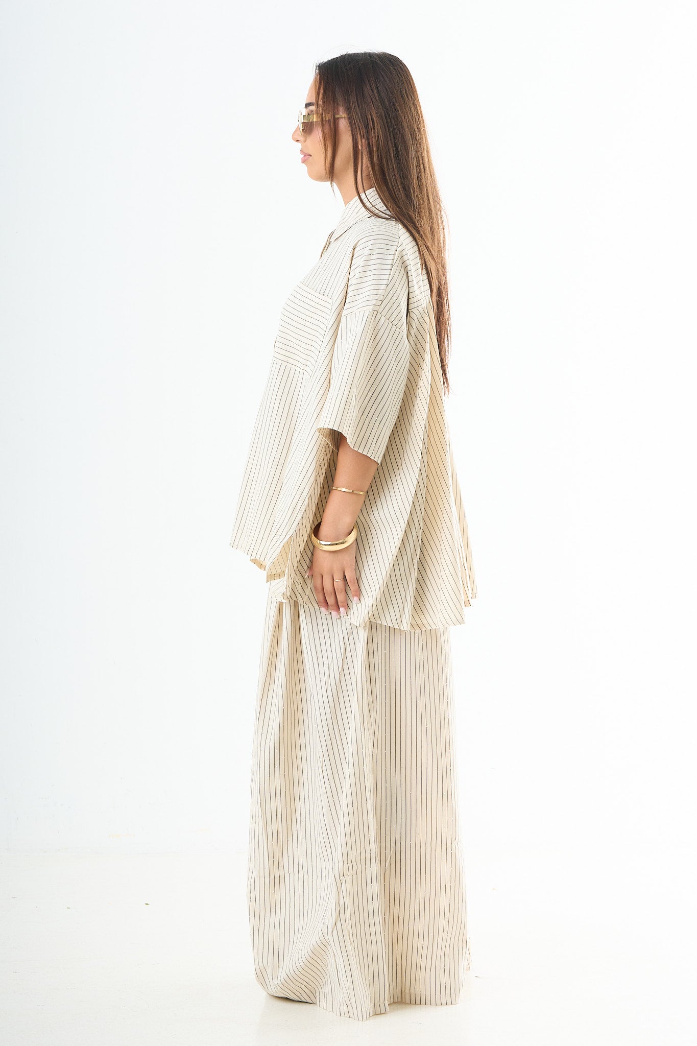 Sparkle Oversized Set - Cream-3