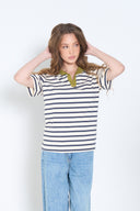 Striped Polo Top