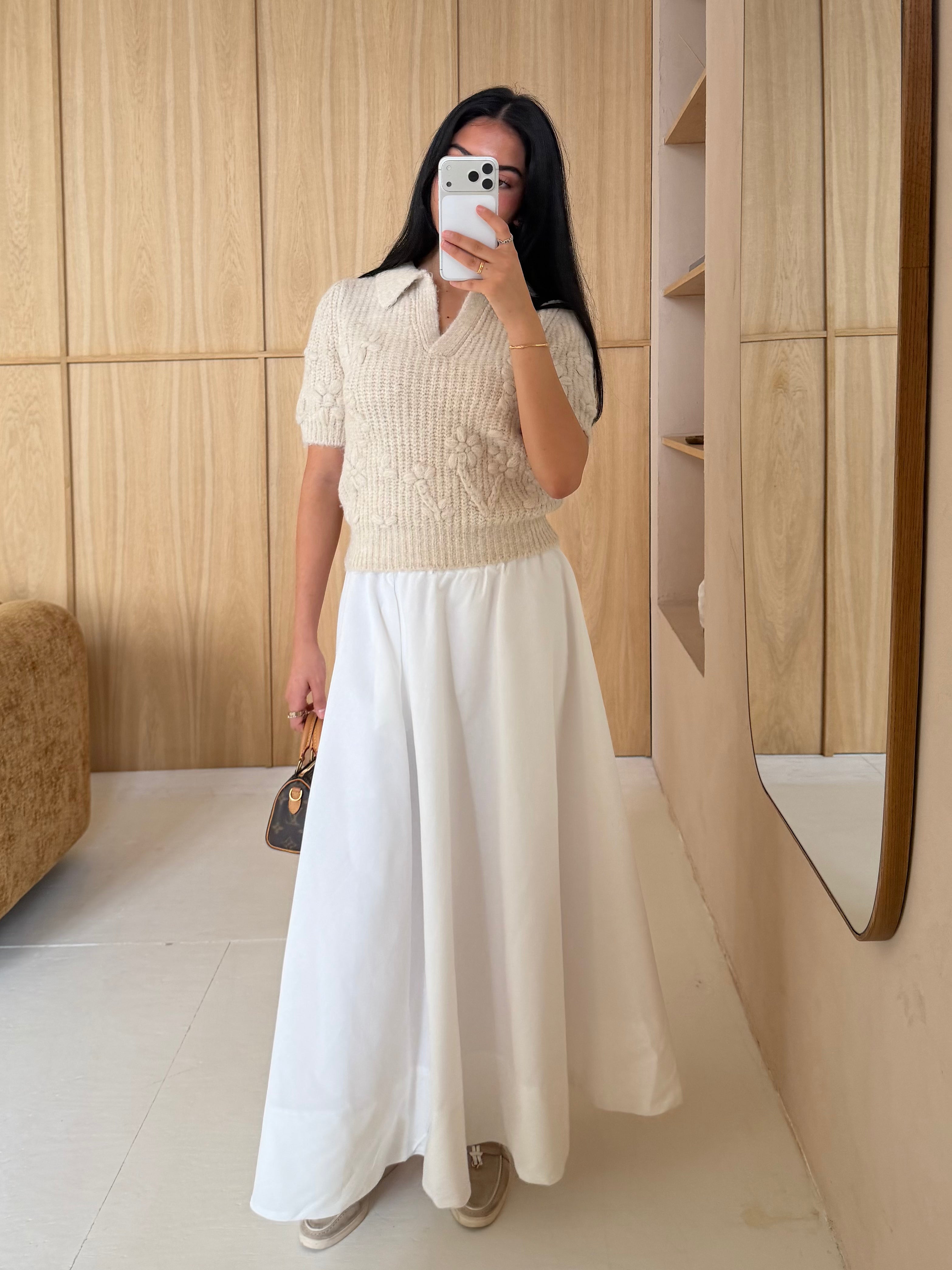 The "everyday' Skirt - White-2