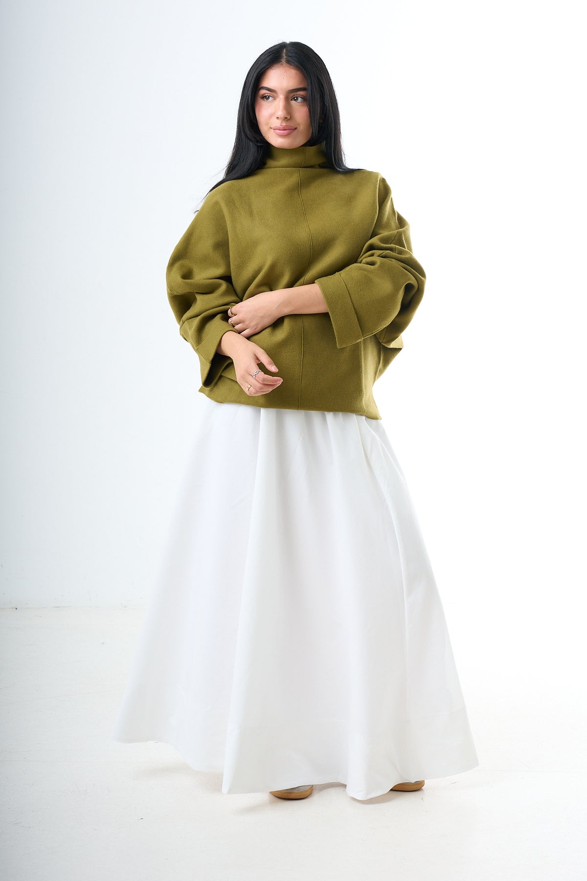 The "everyday' Skirt - White-1