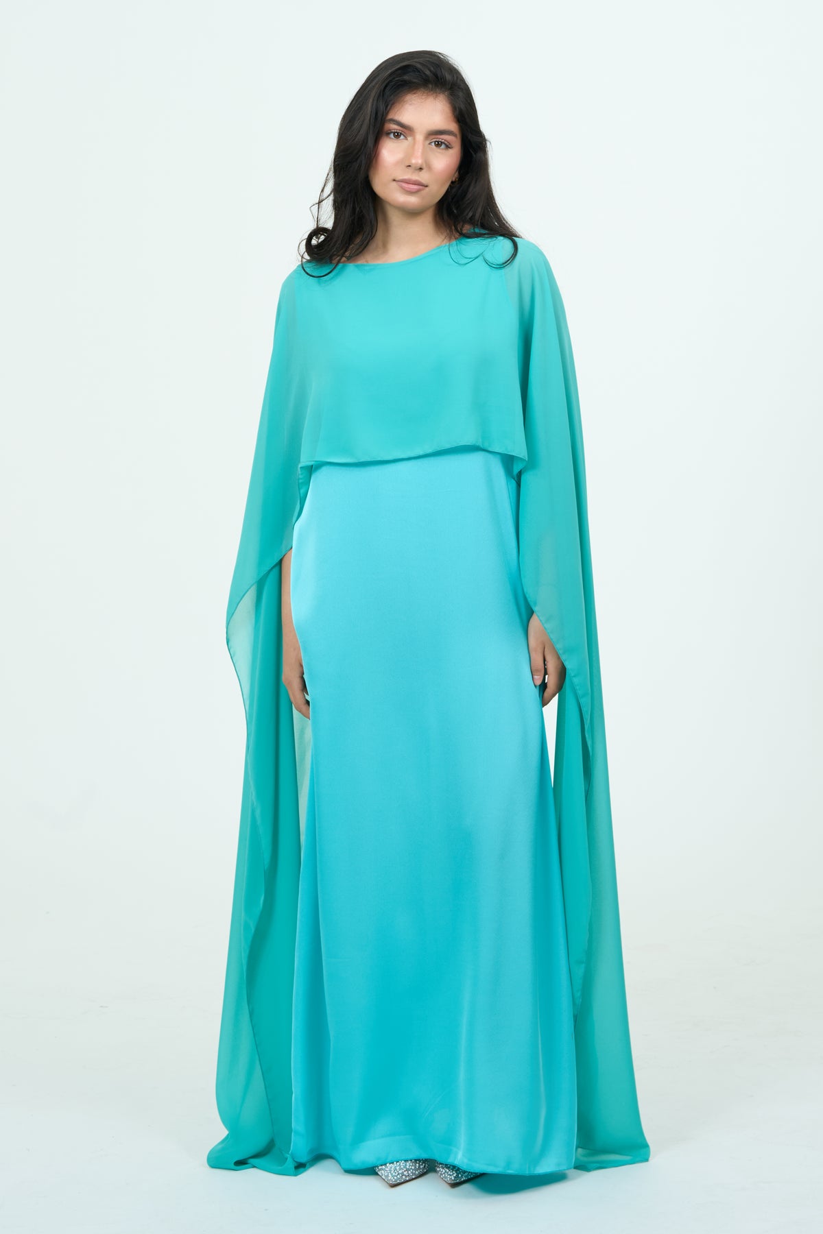 Dubai Dress | Sleeveless Satin Dress