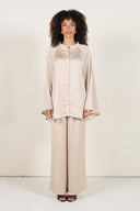Two-Piece Modest Lounge Set - Beige