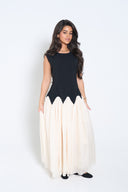 Two-Tone Maxi Dress
