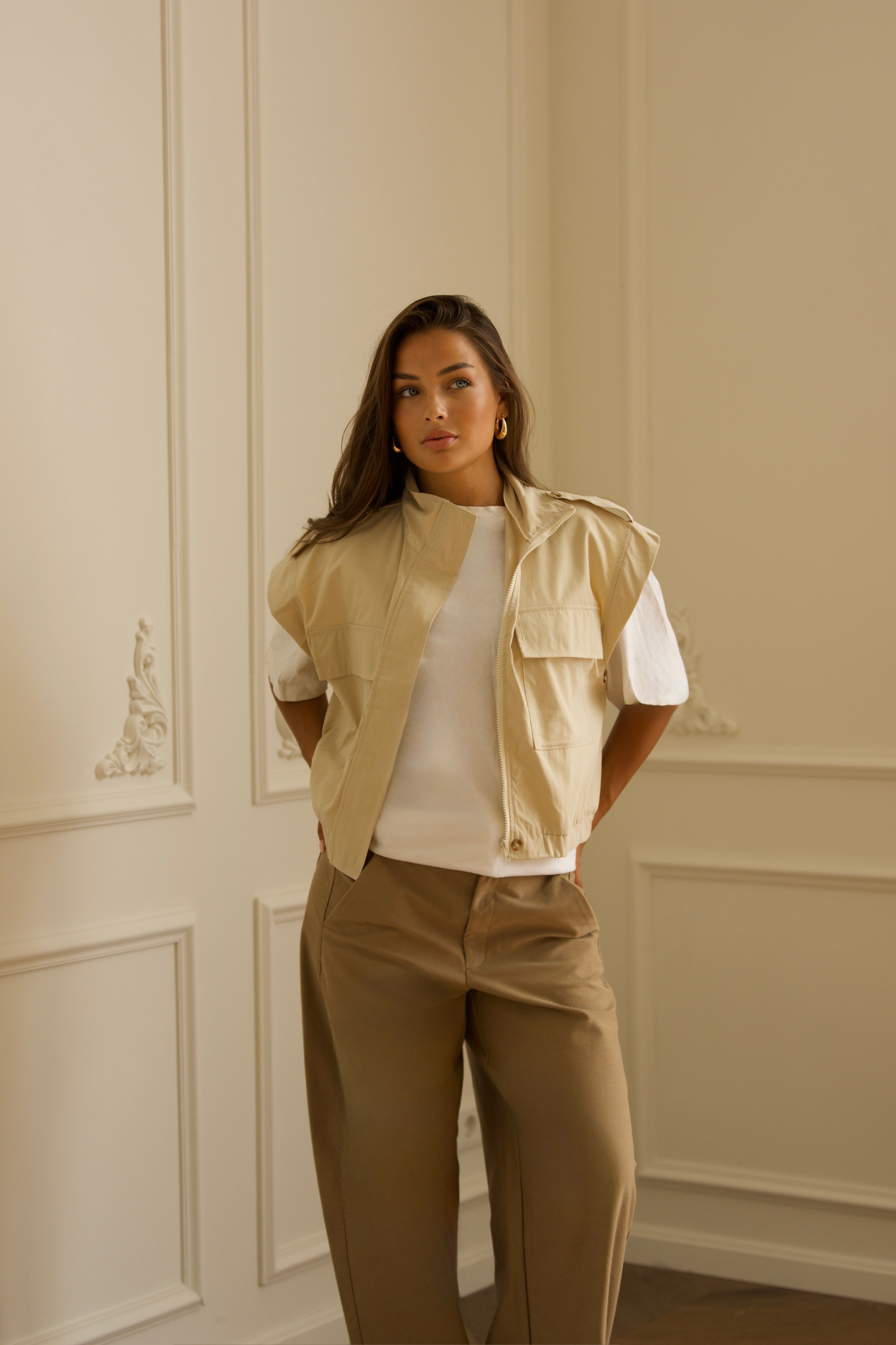 Utility Gilet - Taupe-4