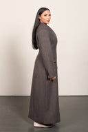 Wool Blend Waist Coat - Taupe