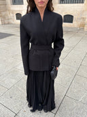 Wrapped Premium Blazer - Black