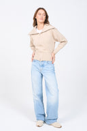 Knit Zip-up Cardigan