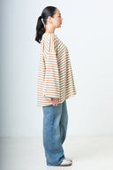 Premium Longsleeve Striped - Taupe