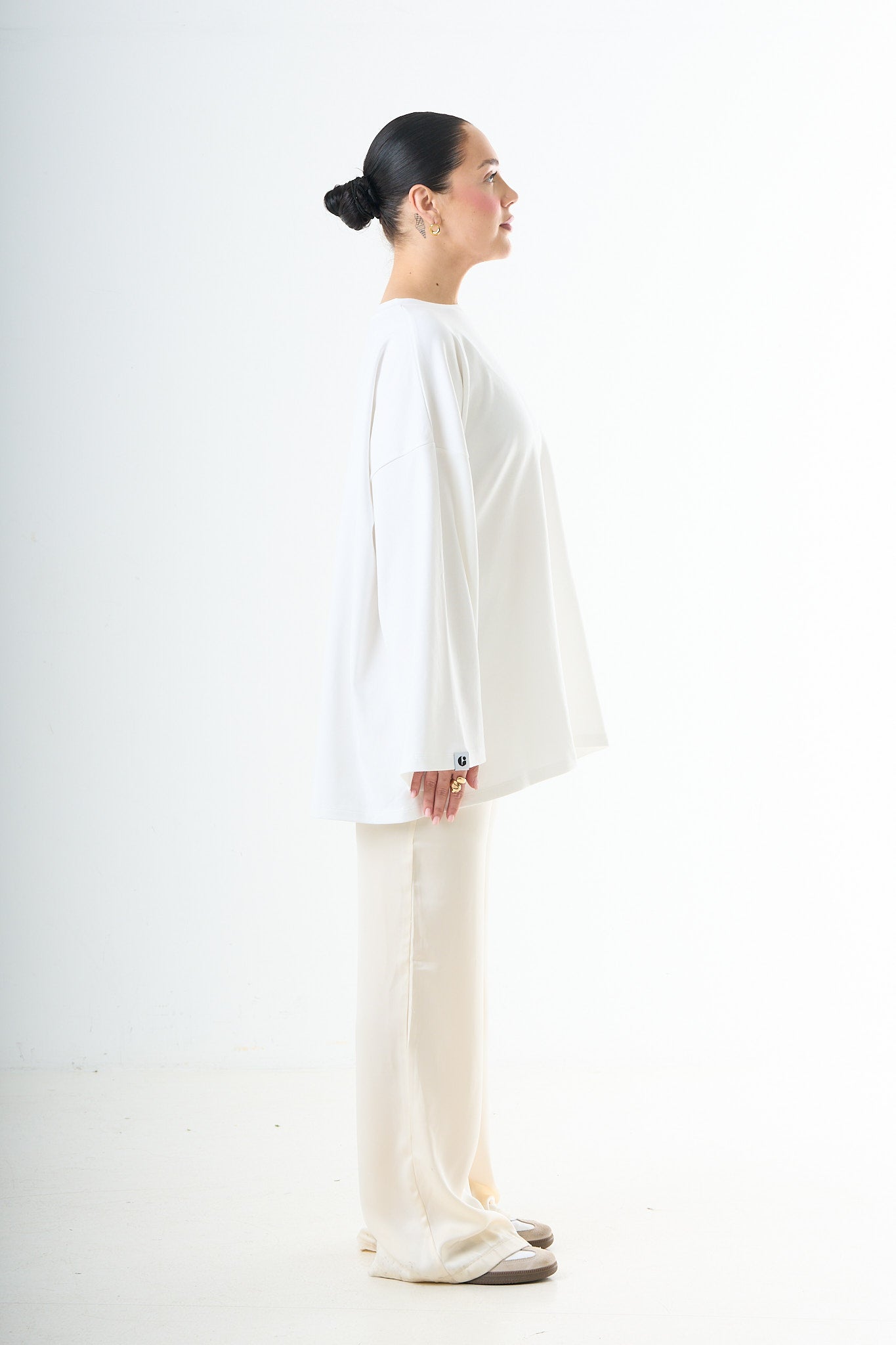 Premium Oversized Long Sleeve - White-3