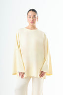 Premium Oversized Long Sleeve - Butter Yellow