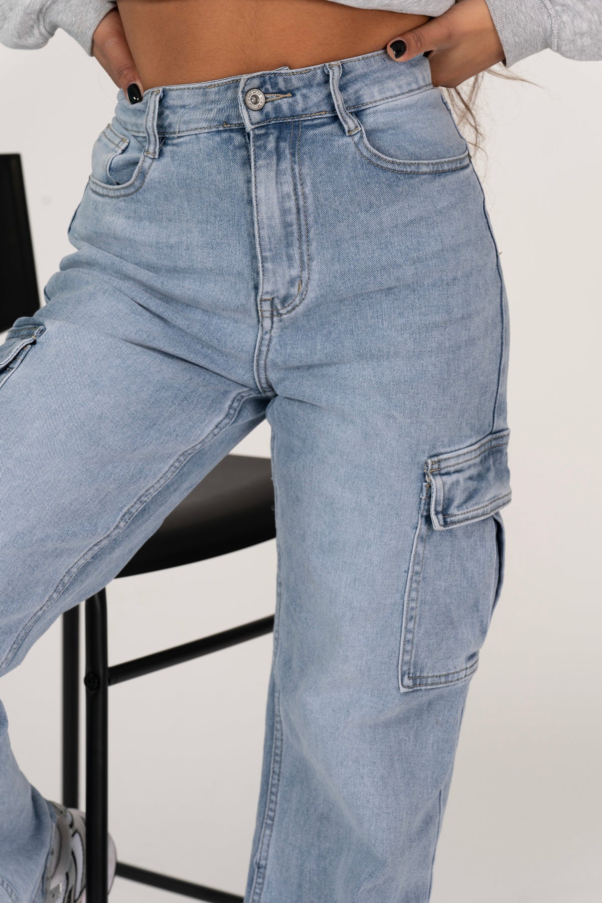 Denim cargo pants | cargo pants | cargo broeken | jeans cargo pants 