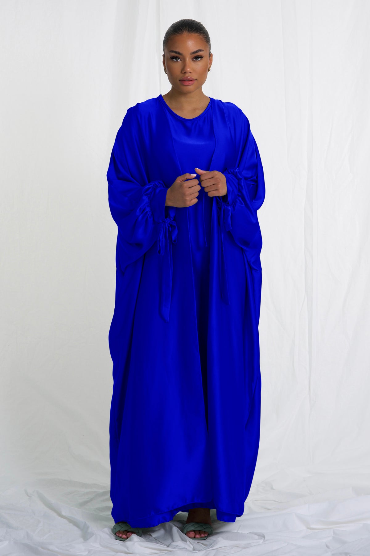 Dark Blue Abaya Set