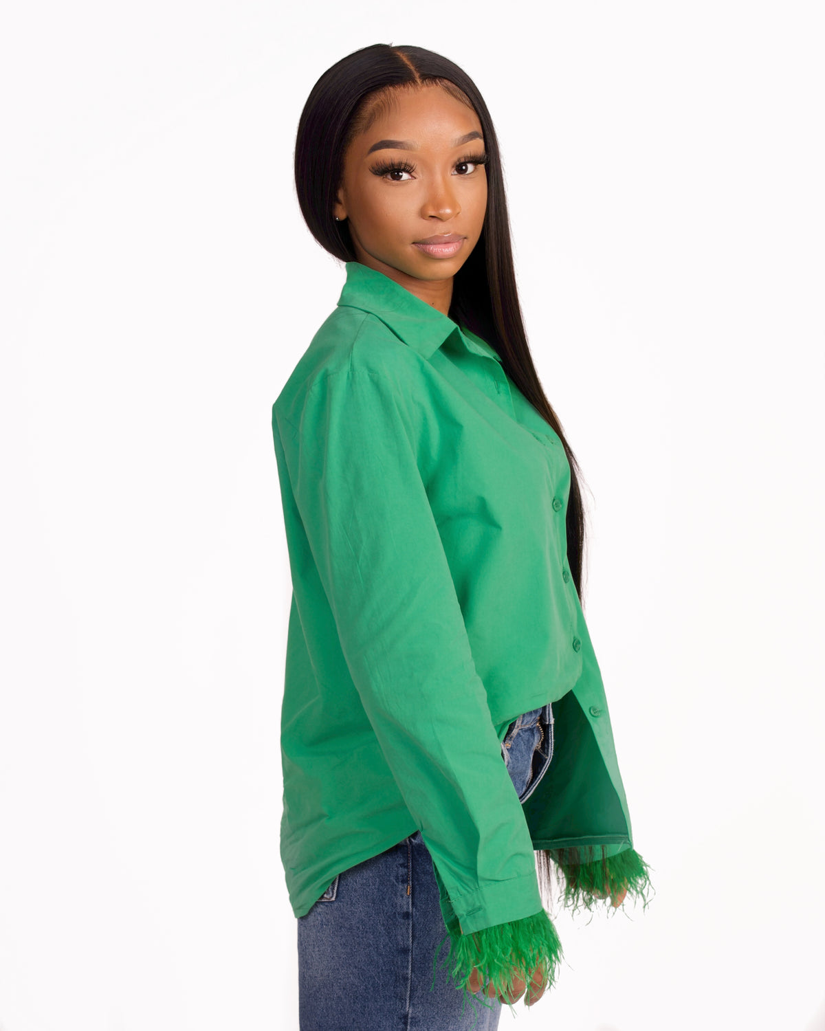 Sacha green top | green blouse | blouses | the girl wearing | green top  | groene blouse | groene top 
